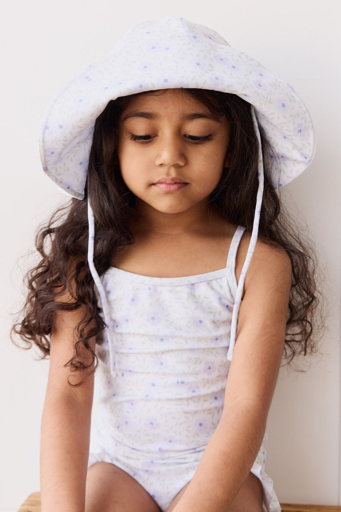 Noelle Hat - Emmy Lilac Childrens Swimwear from Jamie Kay Australia