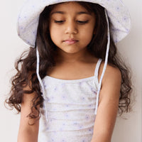 Noelle Hat - Emmy Lilac Childrens Swimwear from Jamie Kay Australia