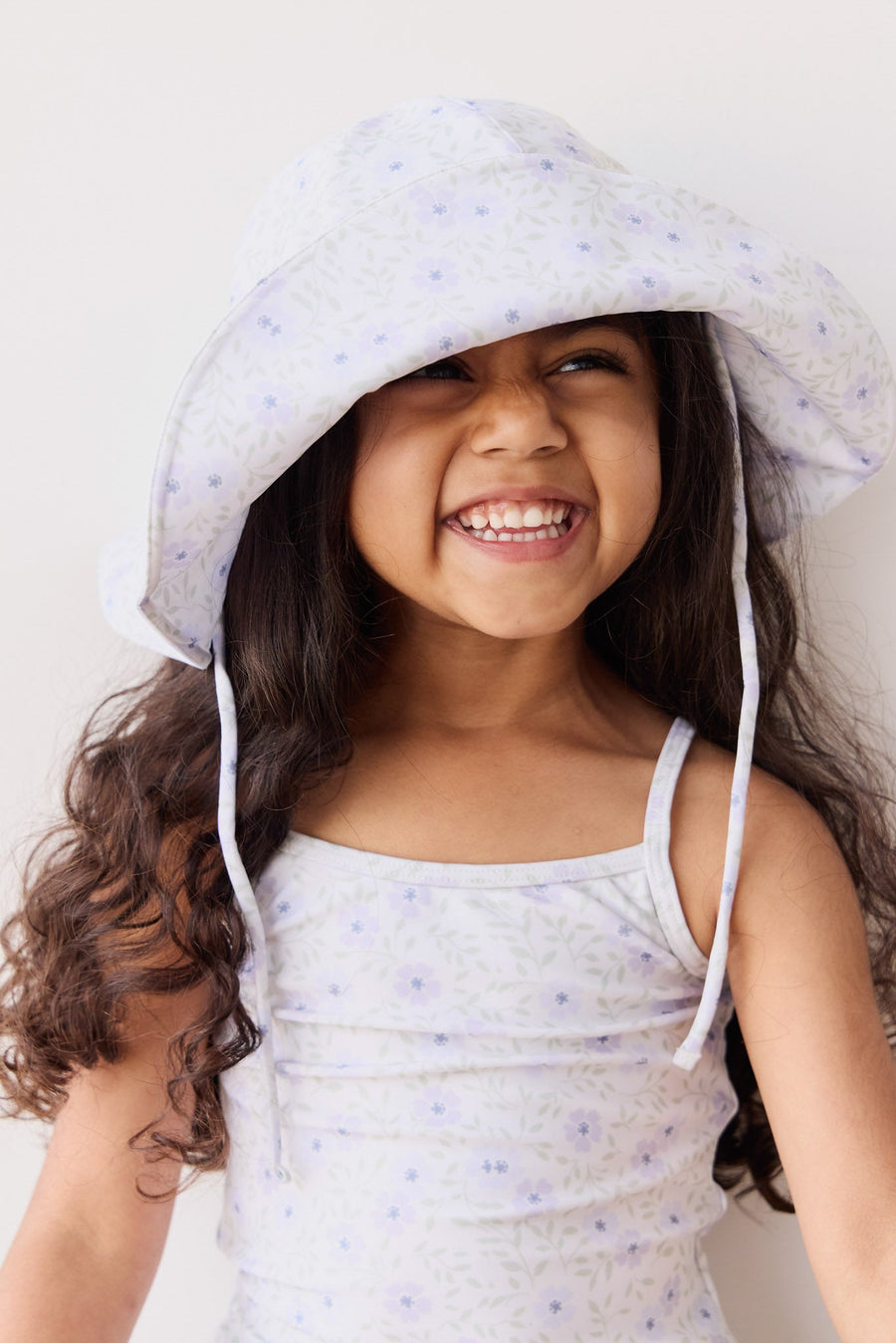 Noelle Hat - Emmy Lilac Childrens Swimwear from Jamie Kay Australia