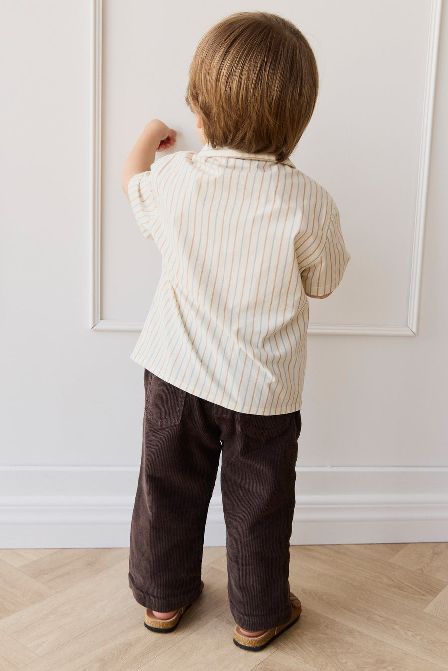 Organic Cotton Silas Shirt - Vacation Stripe Childrens Shirt from Jamie Kay Australia