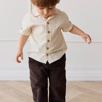 Organic Cotton Silas Shirt - Vacation Stripe Childrens Shirt from Jamie Kay Australia