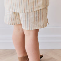 Organic Cotton Silas Short - Vacation Stripe Childrens Short from Jamie Kay Australia