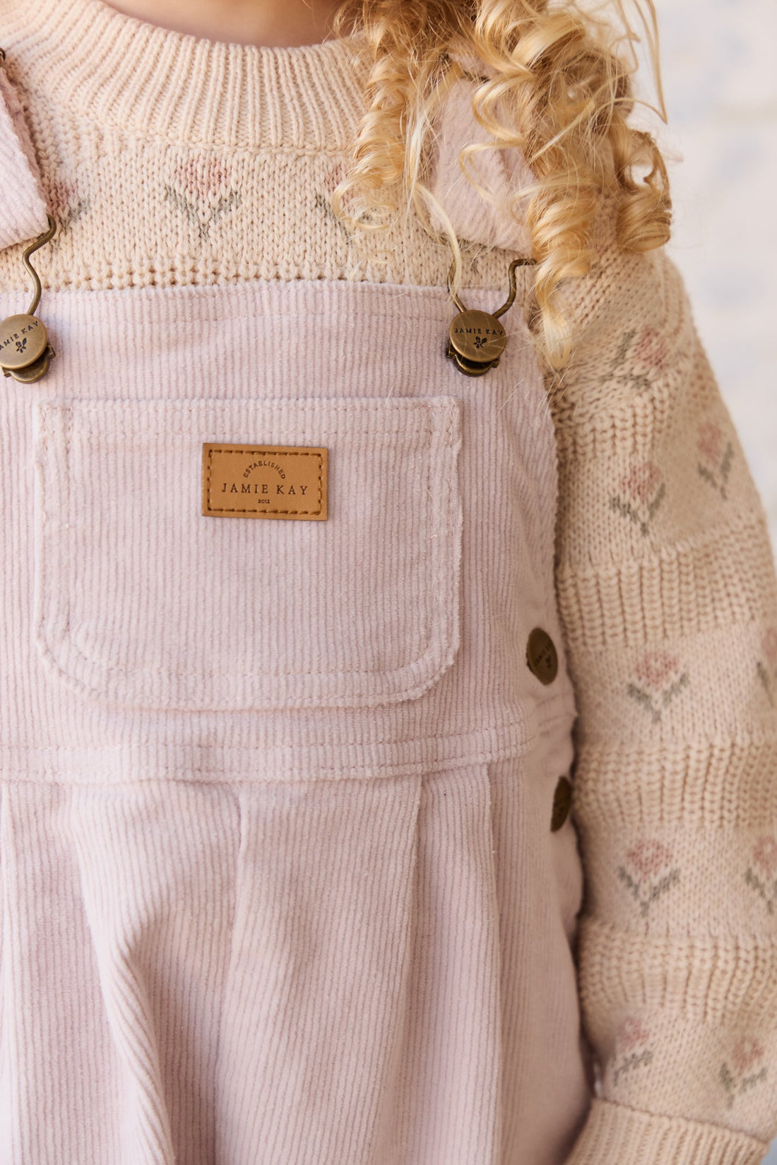 Miranda Jumper - Miranda Light Oatmeal Marle Childrens Jumper from Jamie Kay Australia