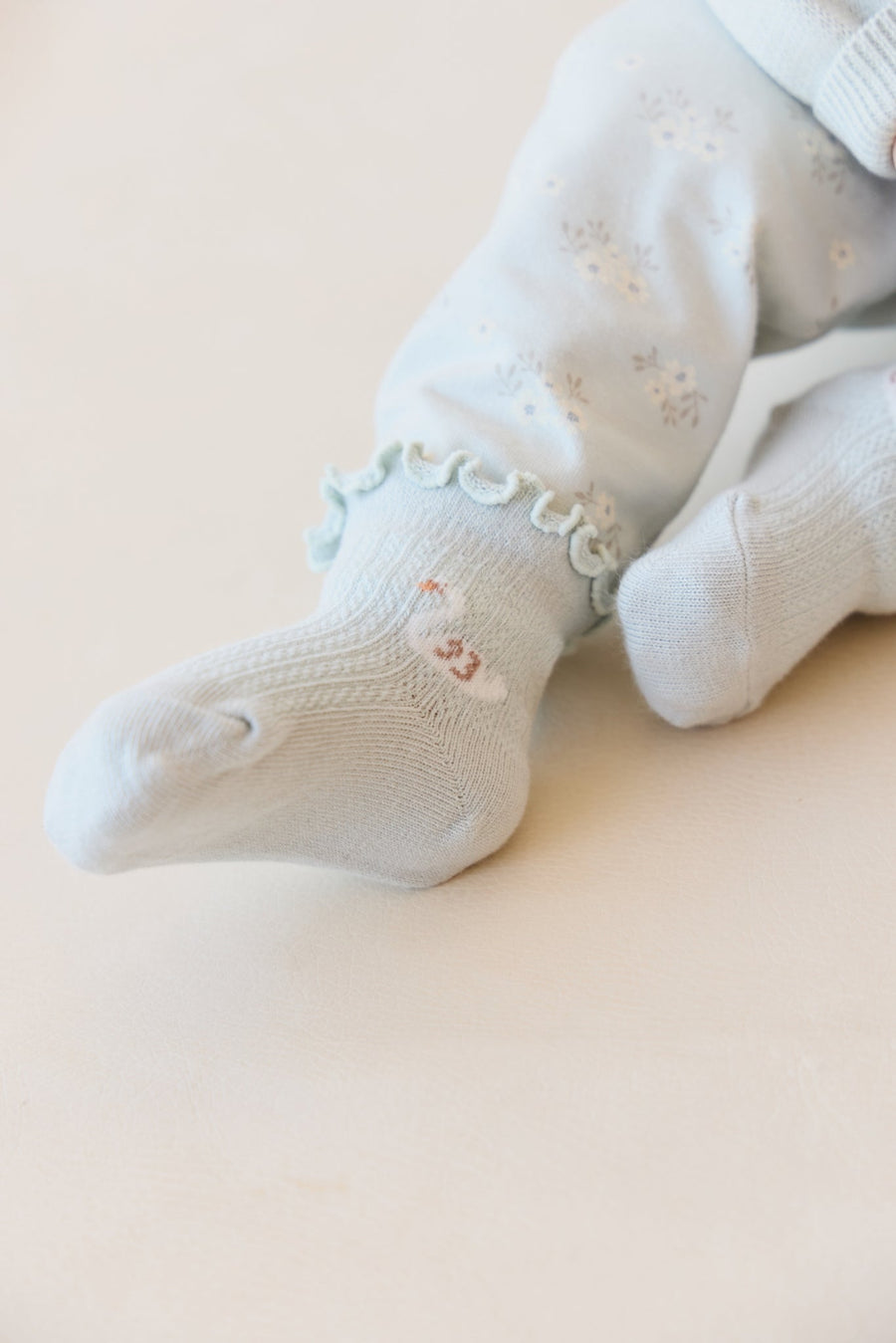 Alison Sock - Ocean Spray Swan Childrens Sock from Jamie Kay Australia