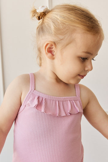 Organic Cotton Modal Vienna Singlet - Dahlia Childrens Singlet from Jamie Kay Australia