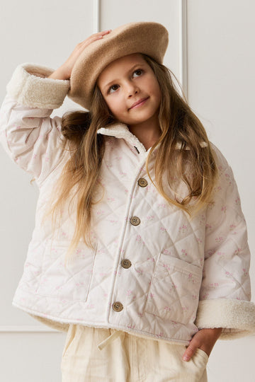 Dahlia Jacket - Pauline Pink Childrens Jacket from Jamie Kay Australia