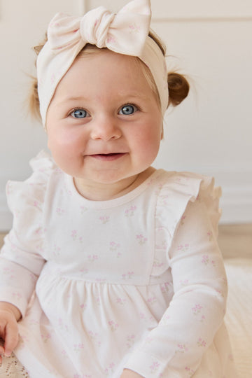 Organic Cotton Vivienne Playsuit - Pauline Pink Childrens Playsuit from Jamie Kay Australia
