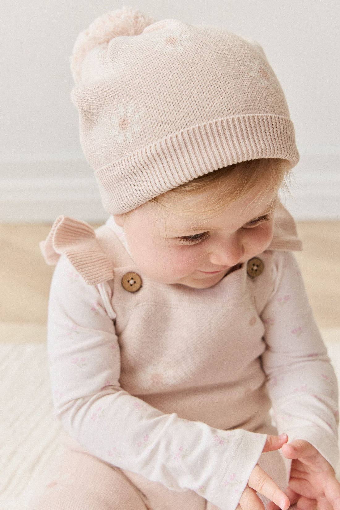 Aubrey Hat - Marguerite Jacquard Childrens Hat from Jamie Kay Australia