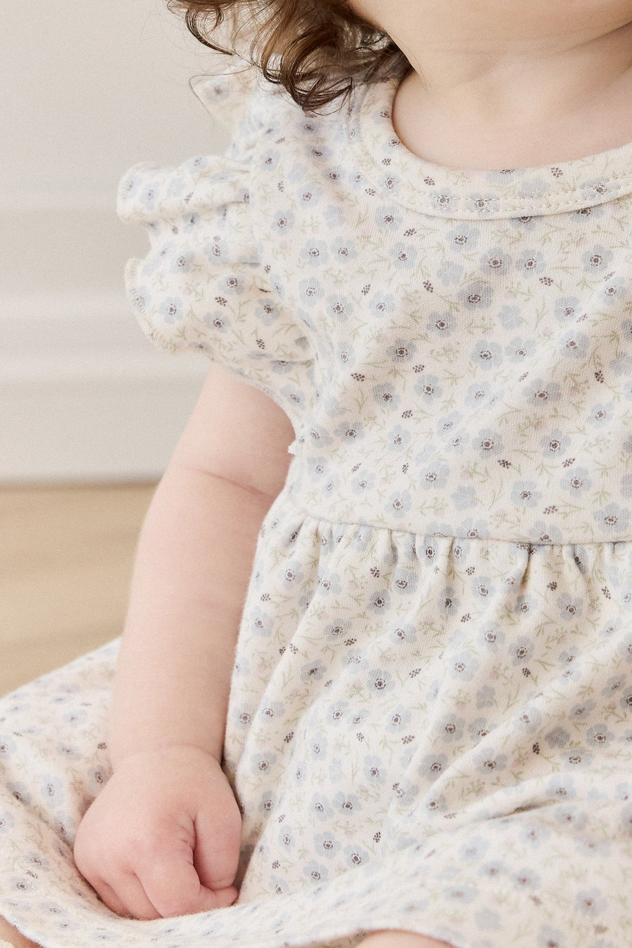 Organic Cotton Elianna Playsuit - Penelope Evening Haze Childrens Playsuit from Jamie Kay Australia