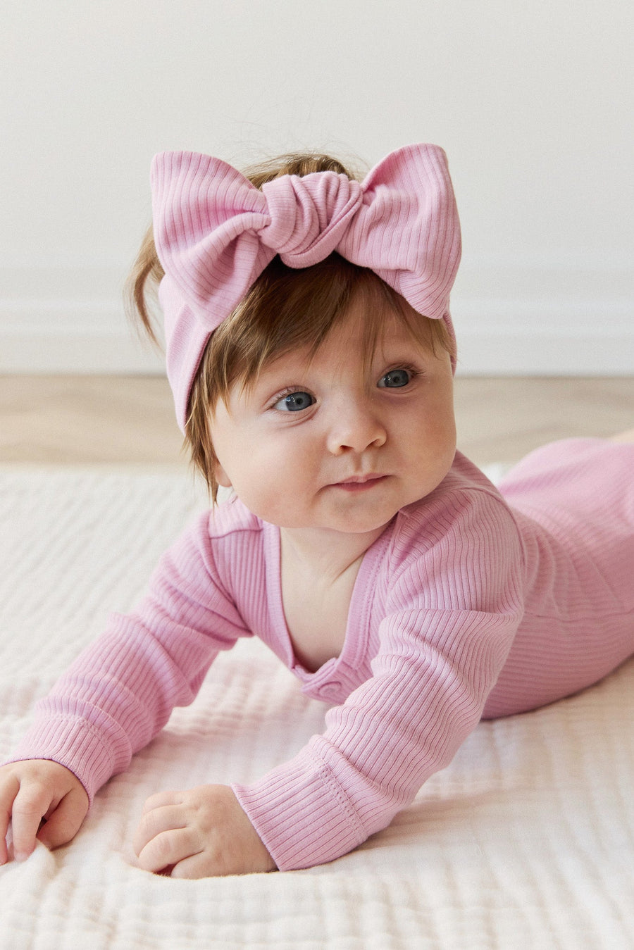 Organic Cotton Modal Lilian Headband - Dahlia Childrens Headband from Jamie Kay Australia