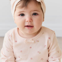 Organic Cotton Headband - Meredith Morganite Childrens Headband from Jamie Kay Australia