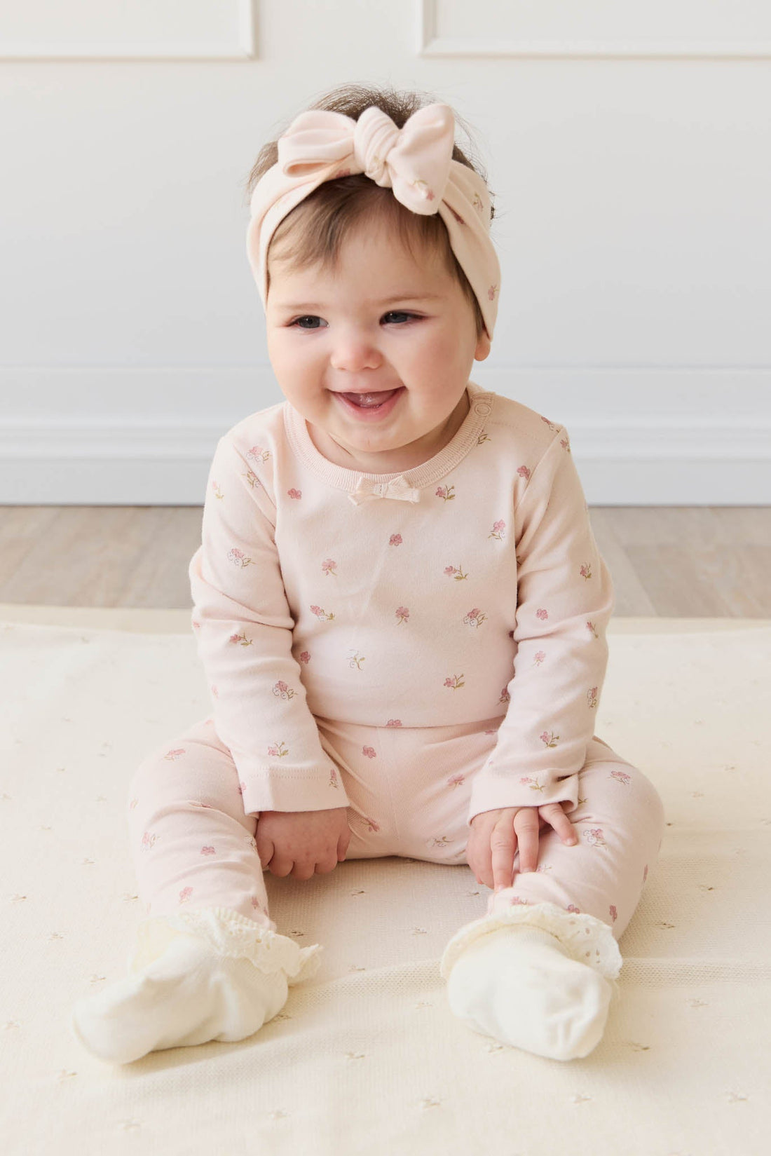 Organic Cotton Everyday Legging - Meredith Morganite Childrens Legging from Jamie Kay Australia