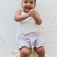 Organic Cotton Frill Bloomer - Lulu Bloom Iris Childrens Bloomer from Jamie Kay Australia