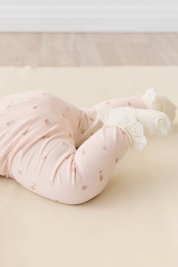 Organic Cotton Everyday Legging - Meredith Morganite Childrens Legging from Jamie Kay Australia