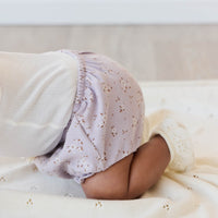 Organic Cotton Frill Bloomer - Lulu Bloom Iris Childrens Bloomer from Jamie Kay Australia