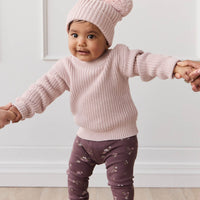 Organic Cotton Modal Everyday Legging - Petite Fleur Childrens Legging from Jamie Kay Australia