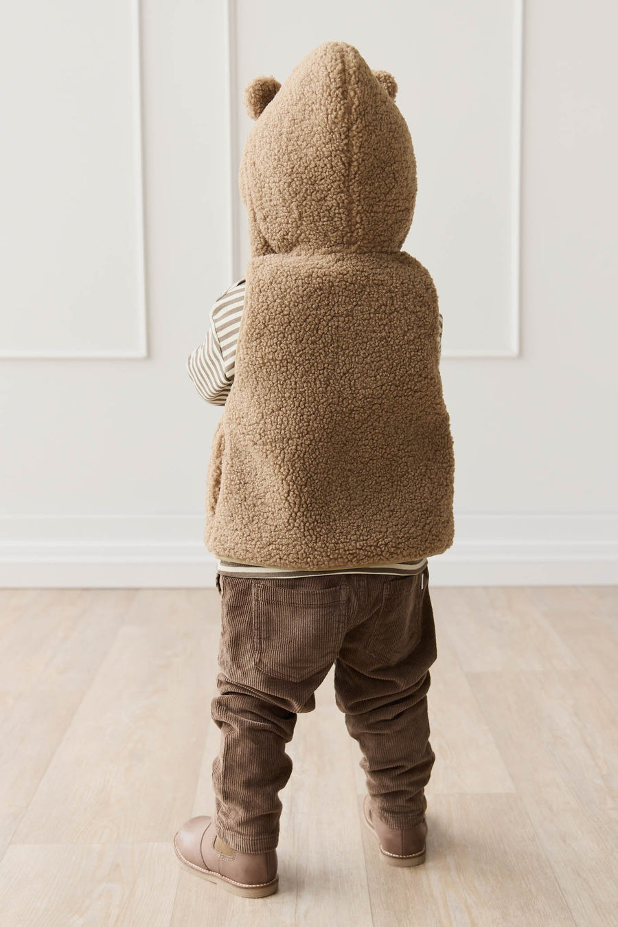 Neve Sherpa Vest - Pecan Childrens Vest from Jamie Kay Australia