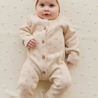 Alette Onepiece - Light Oatmeal Marle Childrens Onepiece from Jamie Kay Australia