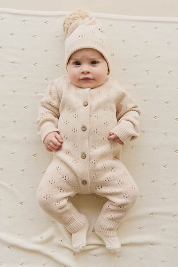 Alette Onepiece - Light Oatmeal Marle Childrens Onepiece from Jamie Kay Australia