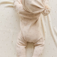 Alette Onepiece - Light Oatmeal Marle Childrens Onepiece from Jamie Kay Australia