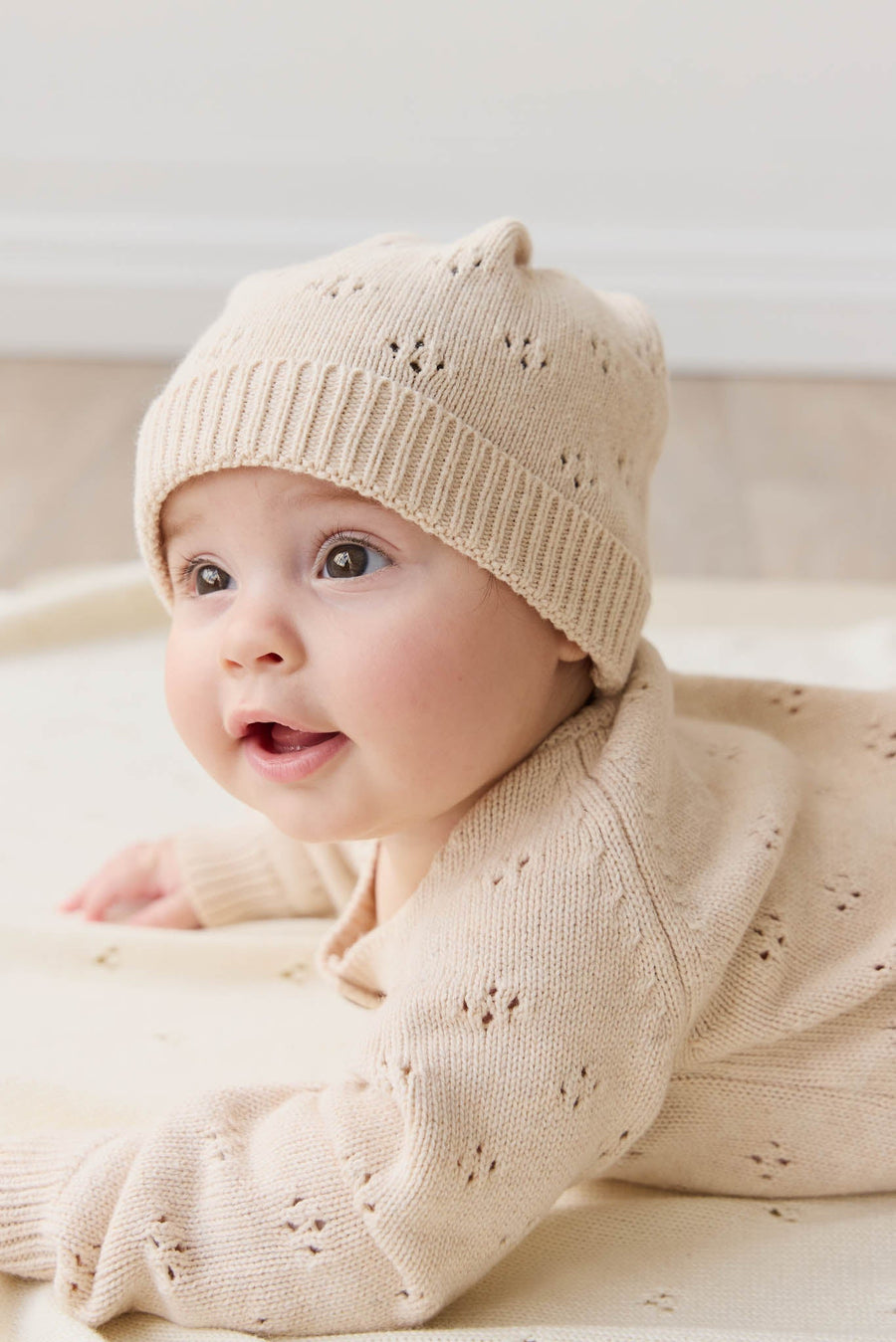 Alette Onepiece - Light Oatmeal Marle Childrens Onepiece from Jamie Kay Australia