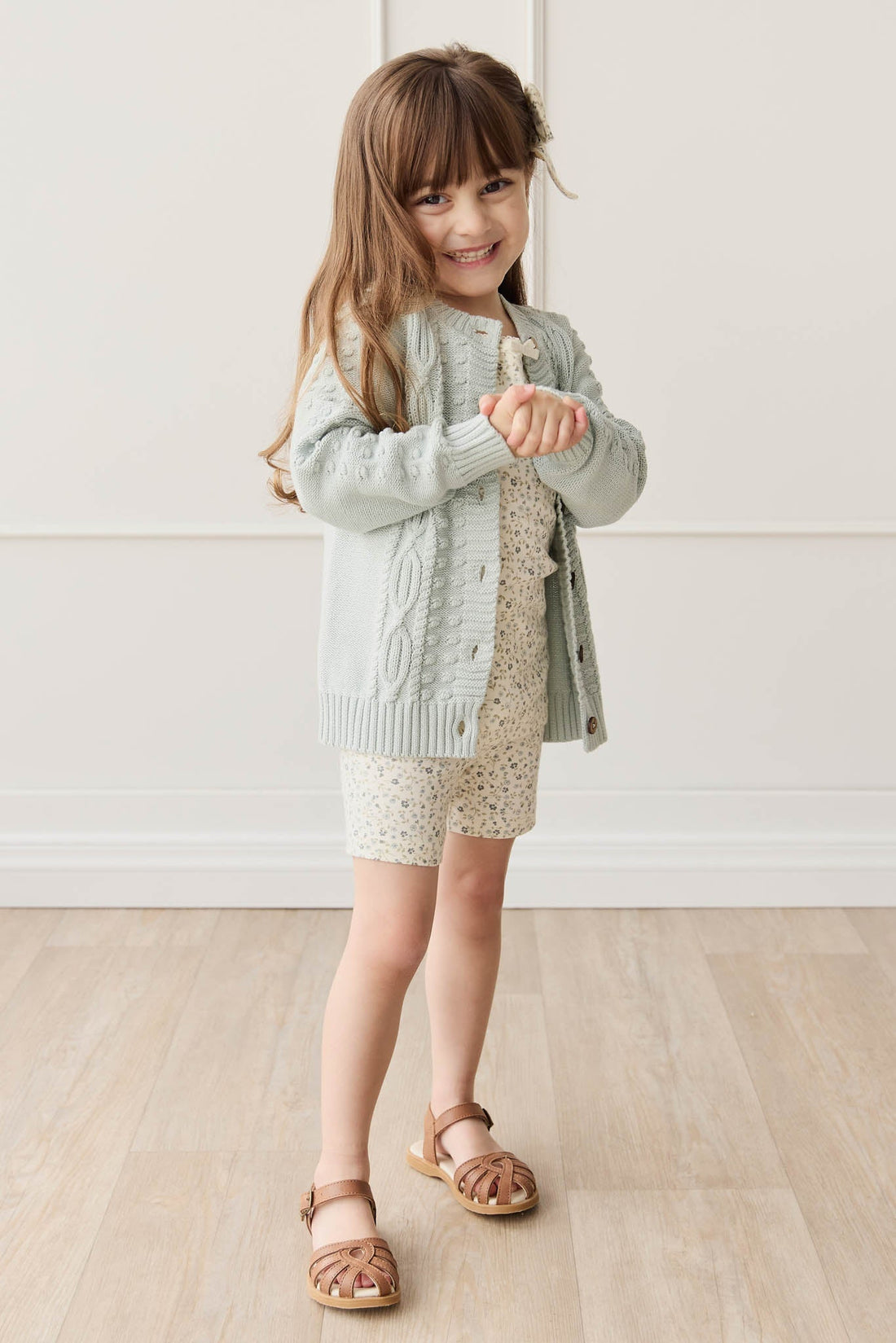 Francoise Cardigan - Ocean Spray Childrens Cardigan from Jamie Kay Australia