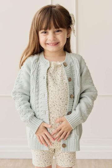 Francoise Cardigan - Ocean Spray Childrens Cardigan from Jamie Kay Australia