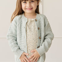 Francoise Cardigan - Ocean Spray Childrens Cardigan from Jamie Kay Australia