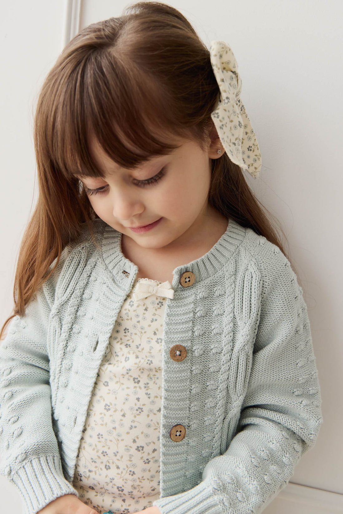 Francoise Cardigan - Ocean Spray Childrens Cardigan from Jamie Kay Australia