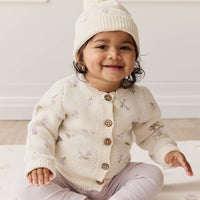 Delilah Cardigan - Delilah Knit Lavender Childrens Cardigan from Jamie Kay Australia