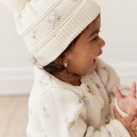 Delilah Knitted Hat - Delilah Knit Lavender Childrens Beanie from Jamie Kay Australia