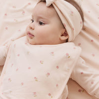 Organic Cotton Bib - Meredith Morganite Childrens Bib from Jamie Kay Australia