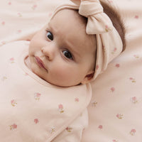 Organic Cotton Headband - Meredith Morganite Childrens Headband from Jamie Kay Australia