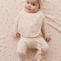 Organic Cotton Bib - Meredith Morganite Childrens Bib from Jamie Kay Australia