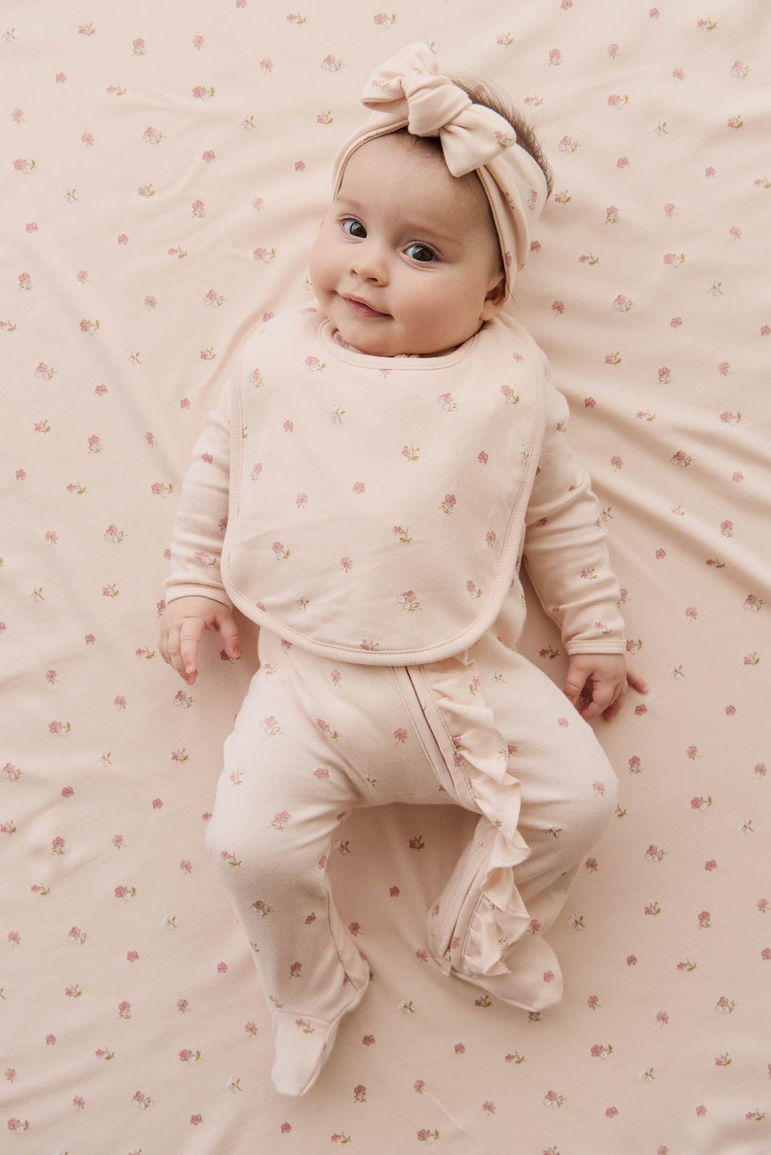 Organic Cotton Wrap Blanket - Meredith Morganite Childrens Blanket from Jamie Kay Australia