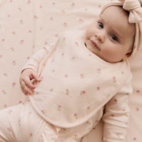 Organic Cotton Bib - Meredith Morganite Childrens Bib from Jamie Kay Australia