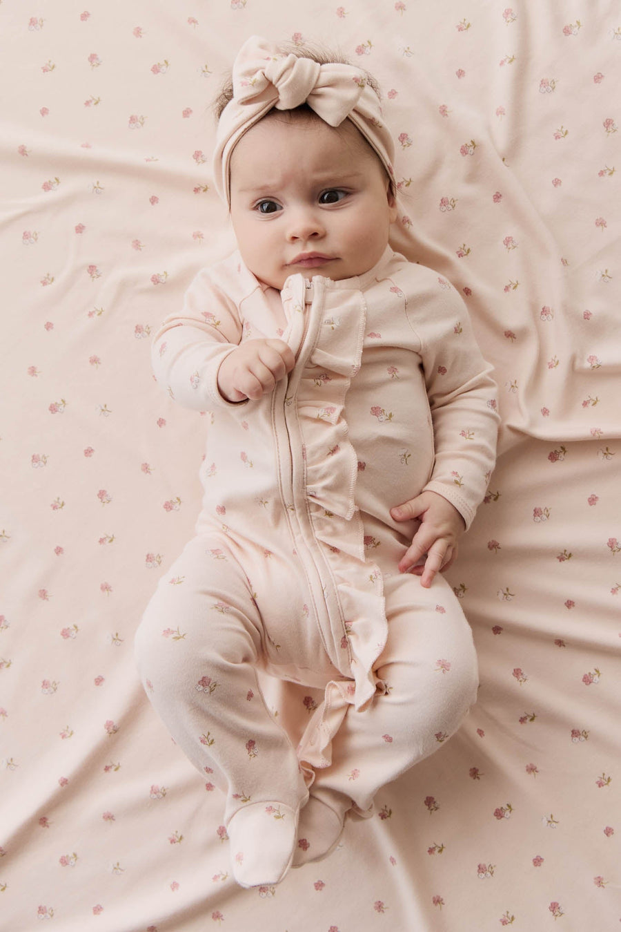 Organic Cotton Melanie Onepiece - Meredith Morganite Childrens Onepiece from Jamie Kay Australia