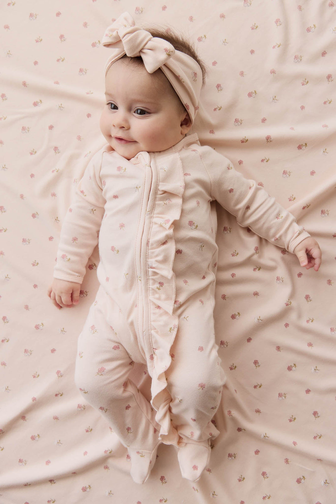 Organic Cotton Melanie Onepiece - Meredith Morganite Childrens Onepiece from Jamie Kay Australia