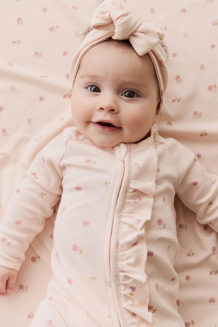 Organic Cotton Melanie Onepiece - Meredith Morganite Childrens Onepiece from Jamie Kay Australia