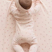 Organic Cotton Wrap Blanket - Meredith Morganite Childrens Blanket from Jamie Kay Australia