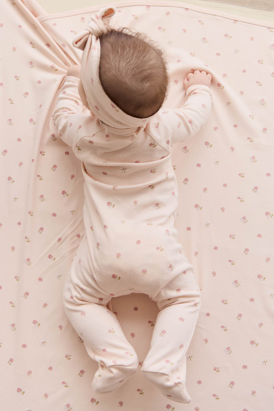 Organic Cotton Wrap Blanket - Meredith Morganite Childrens Blanket from Jamie Kay Australia