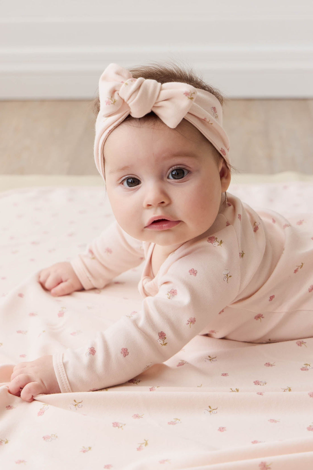 Organic Cotton Wrap Blanket - Meredith Morganite Childrens Blanket from Jamie Kay Australia