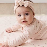 Organic Cotton Wrap Blanket - Meredith Morganite Childrens Blanket from Jamie Kay Australia