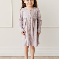 Organic Cotton Poppy Dress - Lulu Bloom Iris Childrens Dress from Jamie Kay Australia