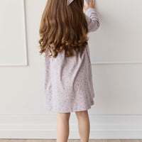 Organic Cotton Poppy Dress - Lulu Bloom Iris Childrens Dress from Jamie Kay Australia