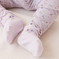 Organic Cotton Everyday Legging - Lulu Bloom Iris Childrens Legging from Jamie Kay Australia