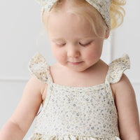 Organic Cotton Kaia Top - Dainty Egret Blues Childrens Top from Jamie Kay Australia