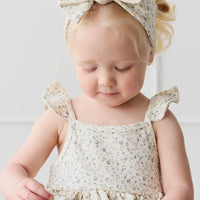 Organic Cotton Kaia Top - Dainty Egret Blues Childrens Top from Jamie Kay Australia