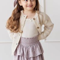 Organic Cotton Ruby Skirt - Lulu Bloom Iris Childrens Skirt from Jamie Kay Australia