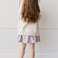 Organic Cotton Ruby Skirt - Lulu Bloom Iris Childrens Skirt from Jamie Kay Australia